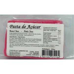 Pasta de Açúcar Rosa Choc. 250gr