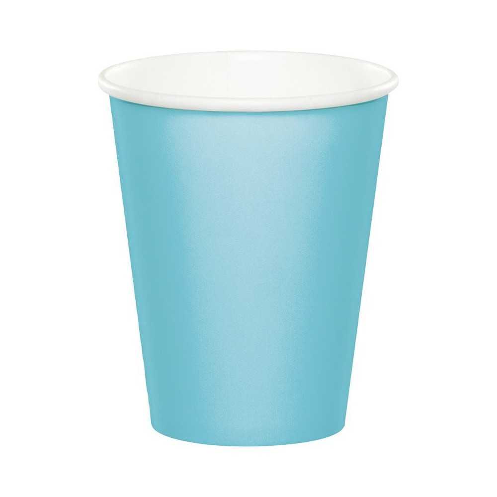 Azul Pastel Copos