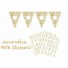Bandeirinhas Personalizável Dourado
