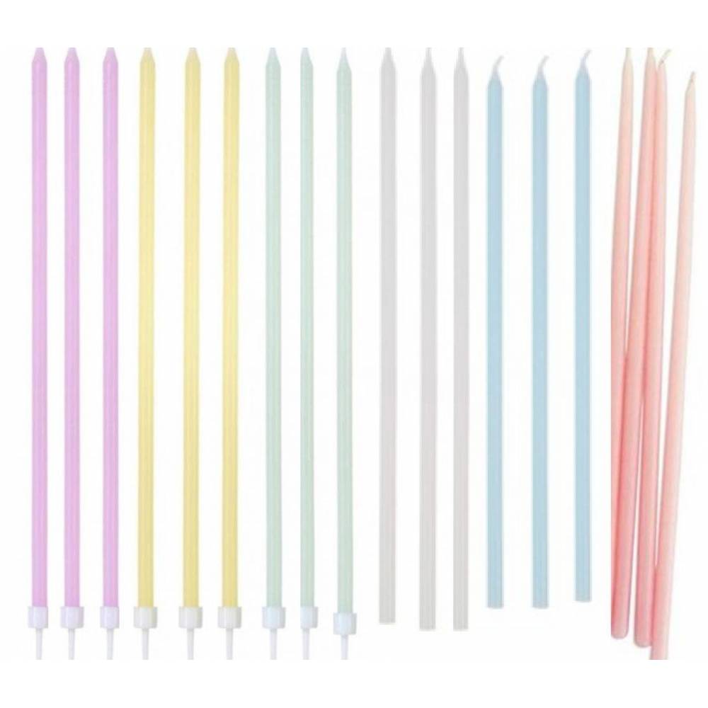 Velas Altas Cor Pastel