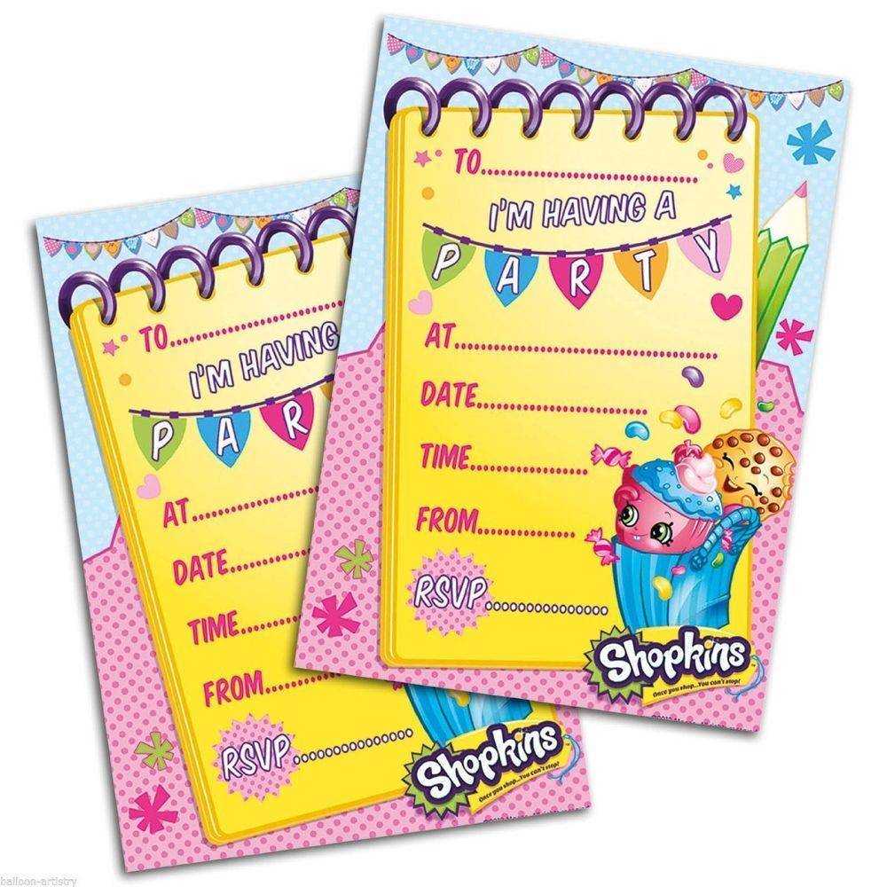 Shopkins Convites