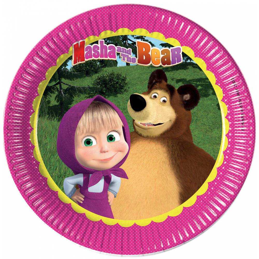 Masha e o Urso Prato grd.